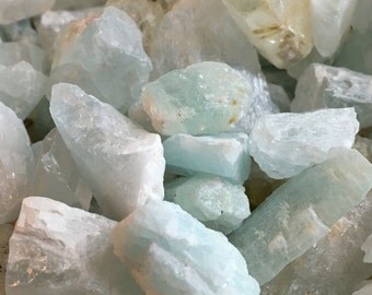 Raw Aquamarine Crystals - Aquamarine Stones - Raw Stone - Aquamarine Crystals - Healing Crystals - Aquamarine