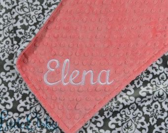 Personalized Baby Blanket, Minky Blanket, Personalized Name Blanket, Baby Blanket, Choose Your Colors, Choose Your Size