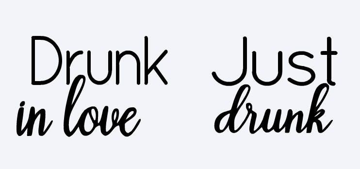 Download SVG drunk in love just drunk cut files bridal party