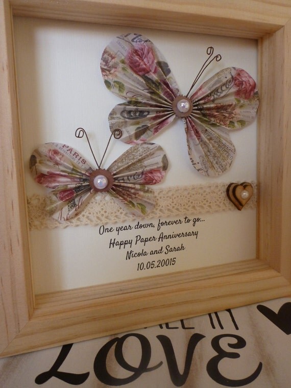 gift, paper anniversary present, 1st anniversary gift, paper wedding ...