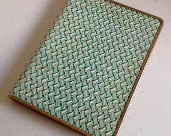 Vintage Cigarette Case Perfection by Burney's of London Genuine Leather. Ideal Credit/Business Card Case. Measures 4inches by 3.5inches.