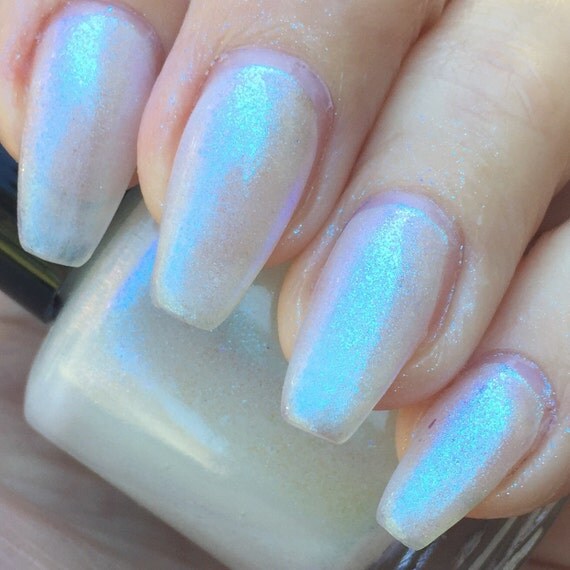Galactic opal effect nail polish