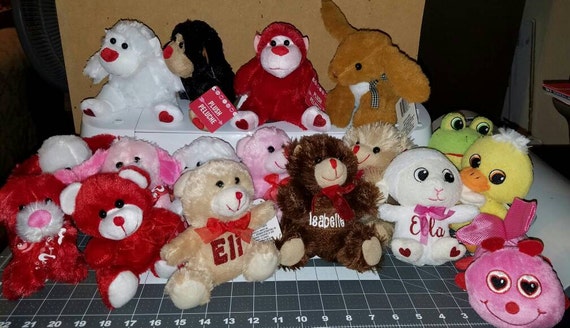 Items similar to Valentines Day Personalized Plush on Etsy