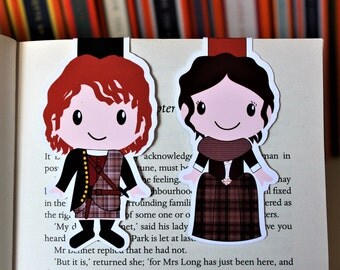 Set of Claire and Jamie Bookmarks | Outlander