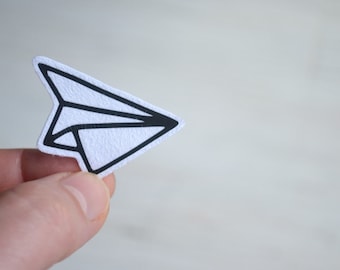 paper plane iron on patch