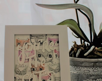 The Cat's Meow Framed Quote Picture