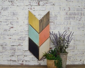 Chevron Wall Hanging, Pick Your Colors, Rustic Home Decor, Shabby Chic Home Decor, Chevron Home Decor