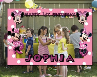 Minnie Mouse Photo Booth | Minnie Mouse Birthday | Birthday Backdrops | Birthday Photo Booths | Mickey Mouse | Minnie Mouse | Digital File