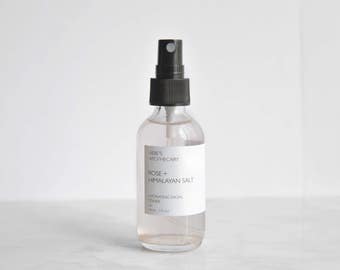 Hydrating Face Toner, Rose Himalayan Salt Toner, Rosewater Toner, Rose Face Toner, Flower Water, Dewy Skin Mist, Natural Facial Toner, Aloe