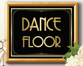 Dance floor sign | Etsy