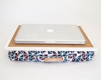 Laptop Tray With Pillow / Eco Friendly Lap Desk With Pillow / Serving Tray / Laptop Cushion / Lapdesk / Ergonomic Laptop Desk / Laptop Table