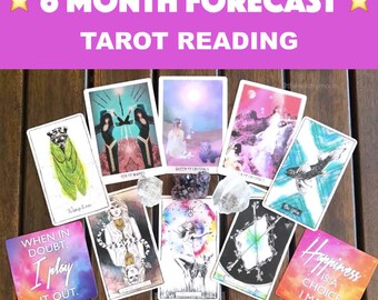 6-Months Ahead Forecast Tarot Reading - Recorded Video or EMAIL Options.