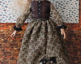 Steampunk Dress set for Ellowyne Wilde 16'