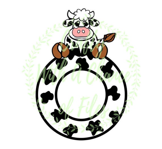 Download Easter Cow Monogram SVG Easter Monogram SVG Cow Monogram