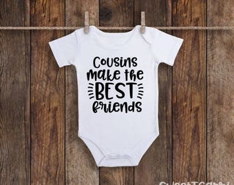 Baby Announcement Onesie, Pregnancy Announcement Onesie, Cousins Onesie, Cousins Make The Best Friends, Pregnancy Announcement, Cousins