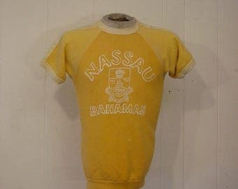 Vintage sweatshirt, 1950s sweatshirt, vintage shirt, Nassau Bahamas, Small