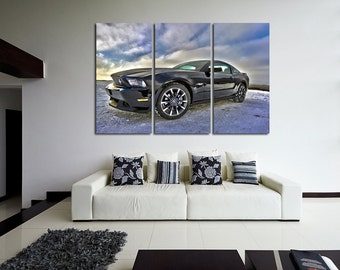 Ford GT Wall Art Multi Panels Set Shelby Wall Art Cars Canvas Art Sport Cars Wall Art Sport Cars Print Poster Ford GT Wall Decor Canvas