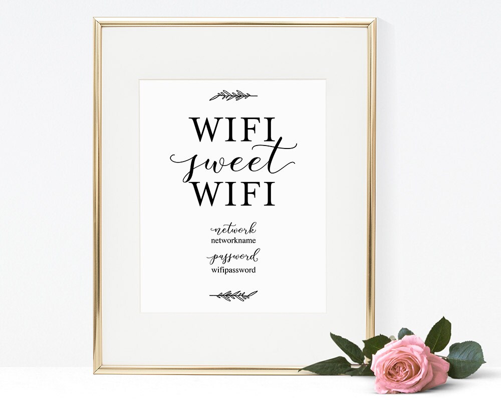This is an image of Nerdy Wifi Password Card Template This is a photo of Nerdy Wifi Password Card Template