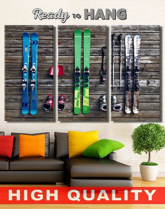 Ski Decor Ski Wall Art Skiing Wall Art Ski Poster Ski