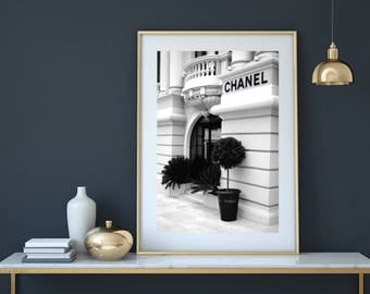 Chanel Print, Chanel Poster, Chanel store, coco chanel print, fashion print, chanel wall art, chanel art, chanel fashion, chanel home decor