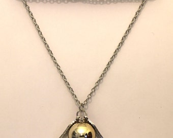 Golden Snitch Necklace Large Gold Ball