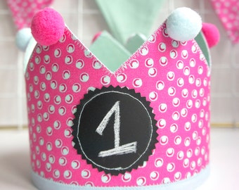 Fabric Crown | Birthday Crown | Princess Crown | First Birthday Crown | Crown | Birthday Hat | Toddler Crown | Girls Crown | Party Crown