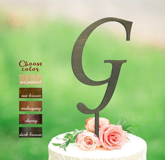 Letter G Cake Topper Initial Letter G Cake Topper Initial