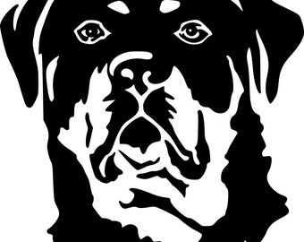 Rottweiler decal | Etsy