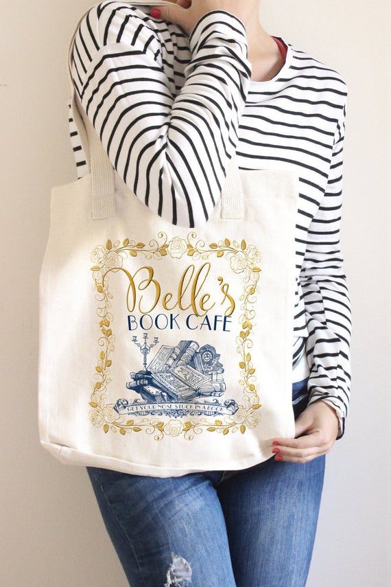 Beauty and Beast Book Tote Bag