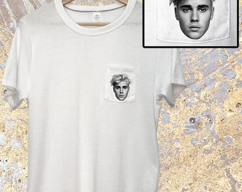 Justin Bieber Shirt - Pocket Tee - Justin Bieber - Purpose Tour - Bieber Purpose Tour - Bieber T Shirt - Purpose Tour Merch - Bieber T Shirt