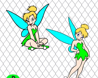 Tinkerbell svg, Disney svg, Tinker Bell svg, cutfiles SVG, DXF, PNG, Silhouette Studio,Cricut Design Space, clipart, cuttable design