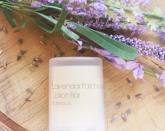 Lavender Patchouli Moisturizing Lotion Bar, essential oil, skincare, perfume, natural beauty, lavender, patchouli, moisturizer