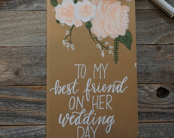 Letters to the Bride on Her Wedding Day /On Her Wedding Day Journal/ Notes to the Bride/ Bride Gift/ Custom Bride Gift
