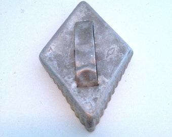 Vintage 1950's Diamond Cookie Cutter with Fluted Edges