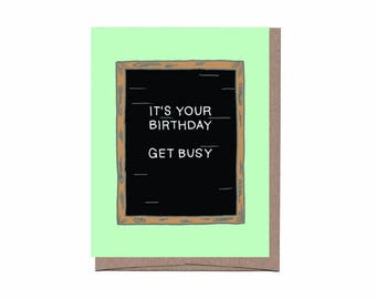 Letterboard Birthday Card