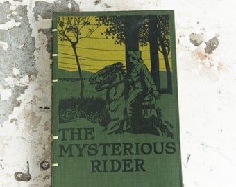 1921 MYSTERIOUS RIDER Vintage Lined Notebook Journal