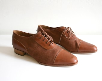 Italian Linen Oxford Shoes 8
