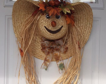 Scarecrow wreath | Etsy