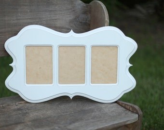 Picture frame, Collage Frame, 3 4x6 opening frame, gift for her, nursery decor, sibling frame, photo frame