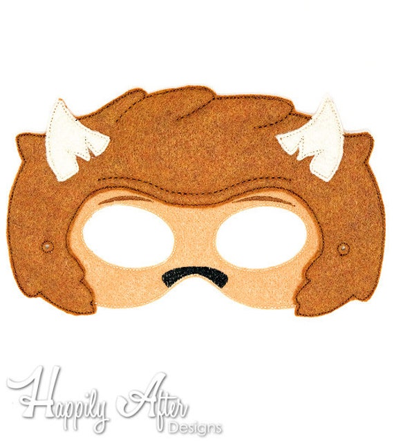 Beast Mask Embroidery Design best mask machine embroidery