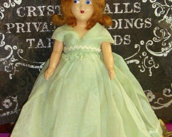 Antique Doll with Haunted Doll Story Mothers Day Gift Vintage Midcentury