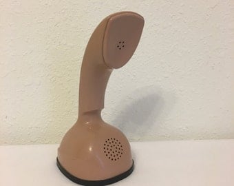 vintage telephone, mod phone, space age phone, pink phone, ericofon, mod century modern phone