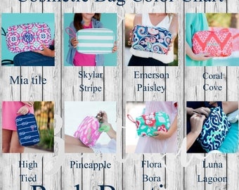Monogrammed Clutch, Monogram Cosmetic Bag, Bridesmaid Gifts, Graduation Gifts, Makeup Bag, Cosmetic Bag, Group Discounts