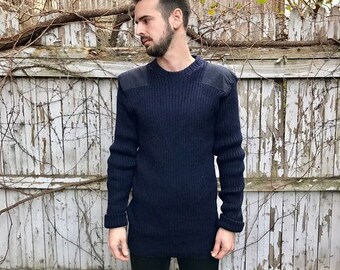Vintage Navy Commando Sweater
