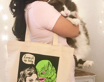 Creature From the Black Lagoon tote bag