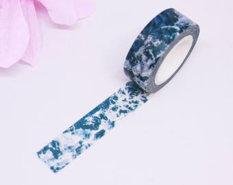 Ocean Waves Washi Tape | Sea Water River Washi Masking Tape | Blue Wave Japanese Masking Tape | Mermaid Dolphin Sea Creature Washi Tape