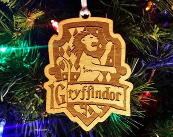 Gryffindor Ornament - Harry Potter Christmas Ornament - Holiday Decor - Gryffindor Gift - Harry Potter Gryffindor House - Hogwarts