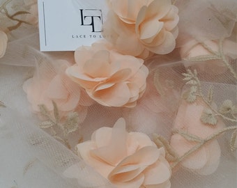 Ivory Hand Beaded Lace Quinta