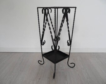 Vintage umbrella stand,umbrella holder,umbrella rest,VIntage small furniture,metal umbrella holder,heavy small furniture