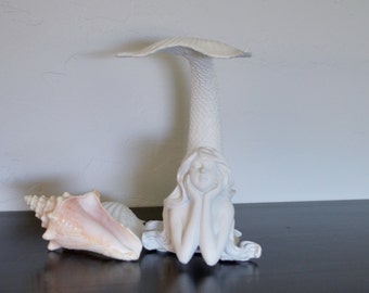 Mermaid Decor. Mermaid. Beach Decor. Nautical Decor. Coastal Decor. Mermaid Figurine. Nursery Decor. Little Girls Room Decor